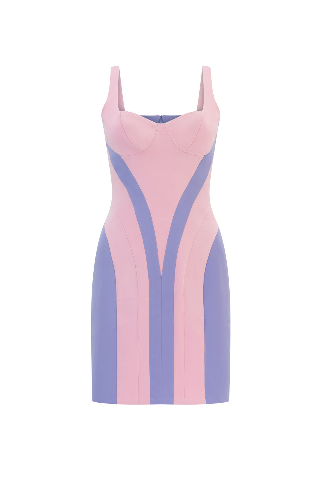 Panel mini dress - Pink