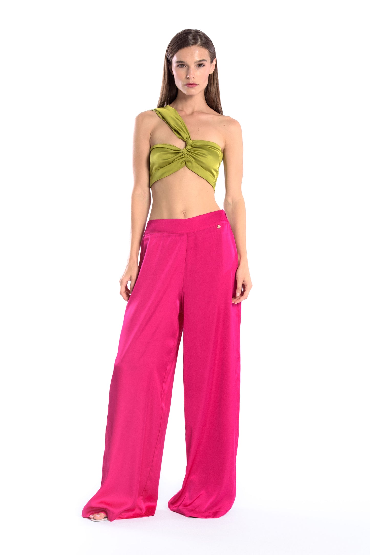 silk pants,firefly charm,side zipper,vibrant silk collection,mix and match,edgy style,luxury fashion,comfort and style,quality design,durable, pink pants