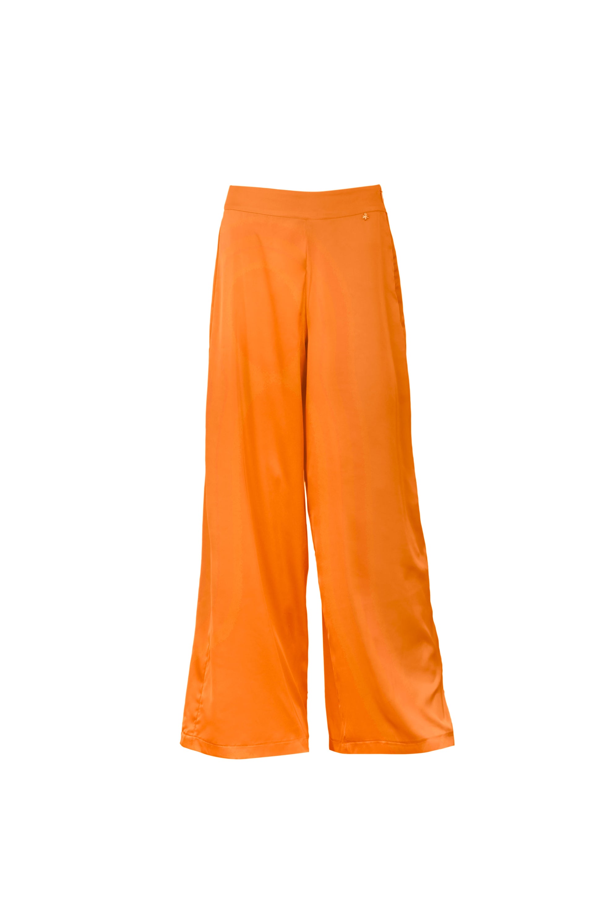 silk pants,firefly charm, side zipper,vibrant silk collection,mix and match,edgy style,luxury fashion,comfort and style,quality design,durable, orange pants